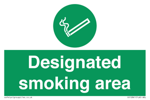 Designated smoking area